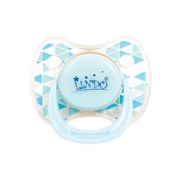 Пустушка кругла з кільцем Lindo Pk 009/6-12 Light Blue