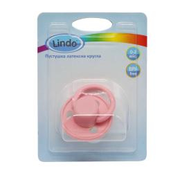 Пустушка латексна Lindo Pk 076/0-2 Pink 0-2 місяців