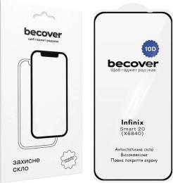 Захисне скло BeCover для Infinix Smart 20 X6840 10D Black (716098)