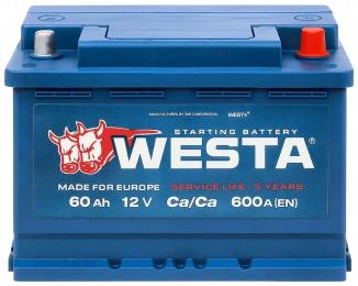 Автомобільний акумулятор Westa 6CT-60Аh АзЕ (WPR600)