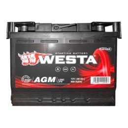 Автомобільний акумулятор Westa AGM 6CT-60Ah АзЕ (-/+) (AGM60)