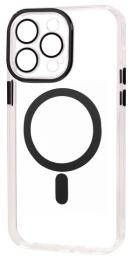 Чохол-накладка Apple iPhone 13 Pro Fibra Transparent Color with MagSafe Black (109568-2)