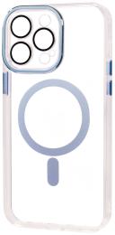 Чохол-накладка Apple iPhone 13 Pro Fibra Transparent Color with MagSafe Blue (109568-4)