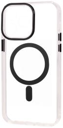 Чохол-накладка Apple iPhone 14 Pro Fibra Transparent Color with MagSafe Black (109571-2)