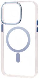 Чохол-накладка Apple iPhone 14 Pro Fibra Transparent Color with MagSafe Blue (109571-4)
