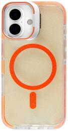 Чохол-накладка Apple iPhone 17 Fibra Star Shine with MagSafe Orange (000095-07)