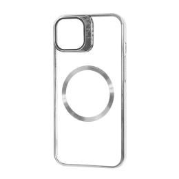 Чохол-накладка Apple iPhone 13/14 Fibra Window Leaf MagSafe Case Silver (109426-3)