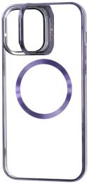 Чохол-накладка Apple iPhone 14 Pro Max Fibra Window Leaf MagSafe Case Black (109430-1)