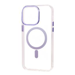 Чохол-накладка Apple iPhone 14 Pro Fibra Transparent Color with MagSafe Purple (109571-5)