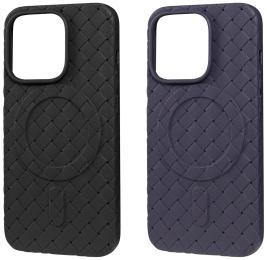 Чохол-накладка Apple iPhone 13 Pro Fibra Weaving case with Magsafe Black (109533-1)