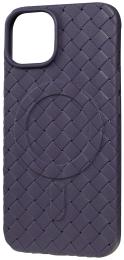 Чохол-накладка Apple iPhone 13/14 Fibra Weaving case with Magsafe Black (109532-1)
