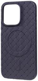 Чохол-накладка Apple iPhone 14 Pro Fibra Weaving case with Magsafe Deep Purple (109536-2)