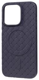 Чохол-накладка Apple iPhone 14 Pro Max Fibra Weaving case with Magsafe Deep Purple (109534-2)