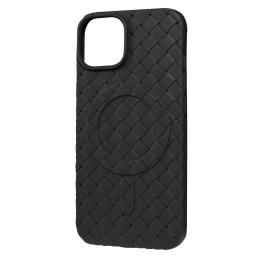 Чохол-накладка Apple iPhone 15 Fibra Weaving case with Magsafe Black (109788-1)
