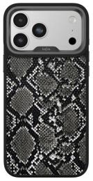 Чохол-накладка Apple iPhone 17 Pro Max Kajsa Glamorous Collection Snake Pattern 2 Case Black (009709-01)