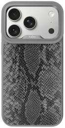Чохол-накладка Apple iPhone 17 Pro Max Kajsa Glamorous Collection Snake Pattern 2 Case Gray (009709-03)