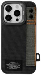 Чохол-накладка Apple iPhone 15 Pro Kajsa Military Collection Straps back case Black (009471-01)