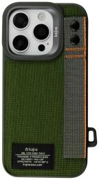 Чохол-накладка Apple iPhone 16 Pro Kajsa Military Collection Straps back case Olive (009469-02)
