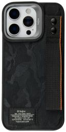 Чохол-накладка Apple iPhone 16 Pro Max Kajsa Outdoor Collection Camo Satin Straps back case Black (009472-01)