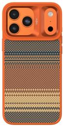 Чохол-накладка Apple iPhone 17 Pro Max Kajsa Resort Collection Gradient Stripe Pattern Orange Plus (010201-01)