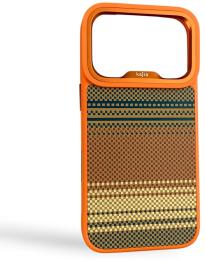 Чохол-накладка Apple iPhone 17 Pro Kajsa Resort Collection Gradient Stripe Pattern Orange Plus (010200-01)