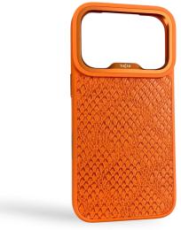 Чохол-накладка Apple iPhone 17 Pro Kajsa Glamorous Collection Complex Lizard Case Orange Plus (009706-04)