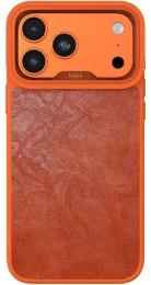 Чохол-накладка Apple iPhone 17 Pro/18 Pro Kajsa Glamorous Collection Crazy Horse Case Orange Plus (009716-04)