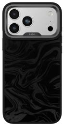 Чохол-накладка Apple iPhone 17 Pro/18 Pro Kajsa Glamorous Collection Fluid Art Pattern Case Black (009718-02)