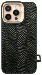Чохол-накладка Apple iPhone 16 Pro Max Kajsa Glamorous Collection HerrinGBone back case Olive (009951-02)