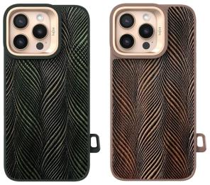 Чохол-накладка Apple iPhone 16 Pro Kajsa Glamorous Collection HerrinGBone back case Olive (009950-02)