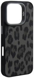 Чохол-накладка Apple iPhone 16 Pro Kajsa Glamorous Collection Leopard Pattern 2 back case Black (009495-01)