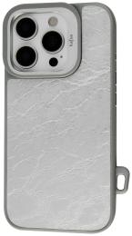 Чохол-накладка Apple iPhone 16 Pro Max Kajsa Glamorous Collection Metallic Glossy Pastry V.2 back case Silver (009492-03)