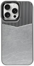 Чохол-накладка Apple iPhone 15 Pro Kajsa Glamorous Collection Metallic Glossy Pastry back case Silver (009503-02)