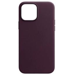 Чохол-накладка Apple iPhone 13 Pro Infinity Leather Case with MagSafe Dark Cherry (108935-2)