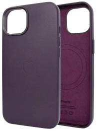 Чохол-накладка Apple iPhone 14 Pro Max Infinity Leather Case with MagSafe Dark Cherry (108931-5)