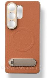 Чохол-накладка Samsung Galaxy S26 Infinity Leather Case with MagSafe Brown (010480-03)