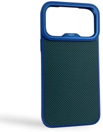 Чохол-накладка Apple iPhone 17 Pro Max Kajsa Glamorous Collection Mini Checkered Pattern back case Blue Plus (010197-03)