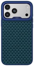 Чохол-накладка Apple iPhone 17 Pro Kajsa Glamorous Collection Pyramid Pattern back case Blue Plus (010198-02)
