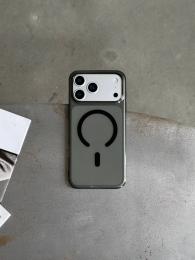 Чохол-накладка Apple iPhone 17 Pro Max Infinity Crystal Frame MagSafe Black (2000001654897)