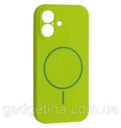 Чохол-накладка Apple iPhone 17 Infinity Silicone Case Full Camera Fine Ring MagSafe Emerald Green (2000001628270)