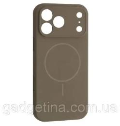 Чохол-накладка Apple iPhone 17 Pro Max Infinity Silicone Case Full Camera Fine Ring MagSafe Titanium Gray (2000001628836)