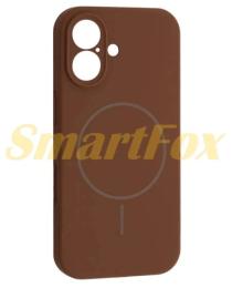 Чохол-накладка Apple iPhone 16 Infinity Silicone Case Full Camera Fine Ring MagSafe New Brown (2000001652619)