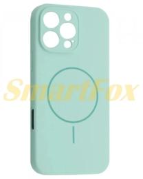 Чохол-накладка Apple iPhone 16 Pro Infinity Silicone Case Full Camera Fine Ring MagSafe Light Cyan (2000001586457)