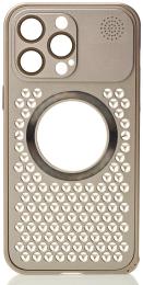 Чохол-накладка Apple iPhone 14 Pro Infinity AROMA PERFORATED METAL with MagSafe Gold (2000000375502)