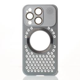 Чохол-накладка Apple iPhone 14 Pro Infinity AROMA PERFORATED METAL with MagSafe Gray (2000000375526)