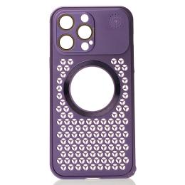 Чохол-накладка Apple iPhone 14 Pro Infinity AROMA PERFORATED METAL with MagSafe Violet (2000000375519)
