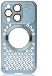 Чохол-накладка Apple iPhone 15 Pro Infinity AROMA PERFORATED METAL with MagSafe Blue (2000000375564)