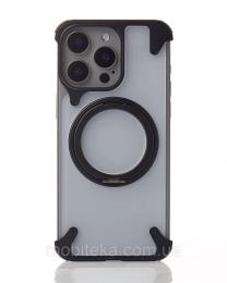 Чохол-накладка Apple iPhone 15 Pro Max Infinity FOUR CORNER AIRBAGS with MagSafe Black (2000000375830)