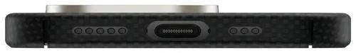 Чохол-накладка Apple iPhone 16 Pro Infinity Two different leather Case MagSafe Black (2000001652923)