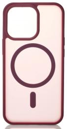Чохол-накладка Apple iPhone 13 Pro Infinity MATTE with MagSafe Burgundy (2000000357591)